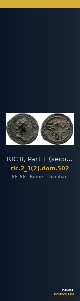 RIC II, Part 1 (second edition) Domitian 502 — CANOA