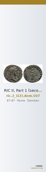 RIC II, Part 1 (second edition) Domitian 507 — CANOA