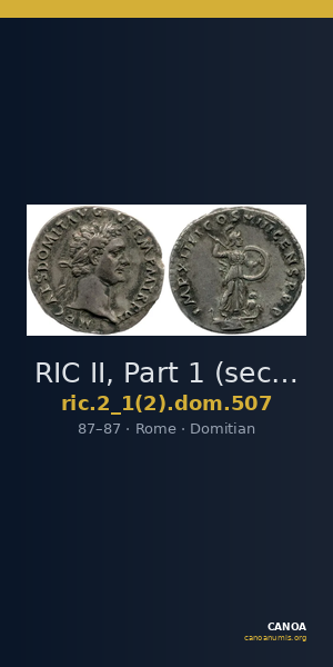 RIC II, Part 1 (second edition) Domitian 507 — CANOA