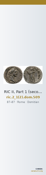 RIC II, Part 1 (second edition) Domitian 509 — CANOA