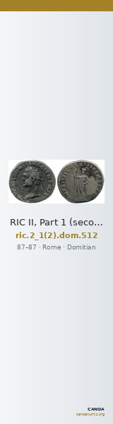 RIC II, Part 1 (second edition) Domitian 512 — CANOA