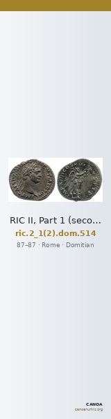 RIC II, Part 1 (second edition) Domitian 514 — CANOA