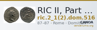RIC II, Part 1 (second edition) Domitian 516 — CANOA
