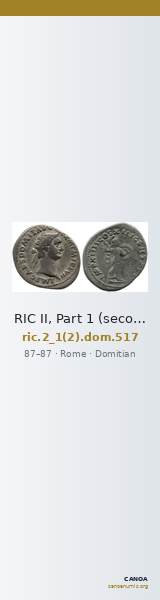 RIC II, Part 1 (second edition) Domitian 517 — CANOA