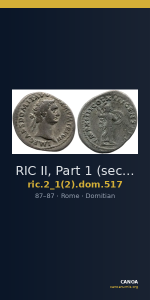 RIC II, Part 1 (second edition) Domitian 517 — CANOA