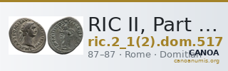 RIC II, Part 1 (second edition) Domitian 517 — CANOA