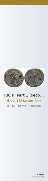 RIC II, Part 1 (second edition) Domitian 519 — CANOA