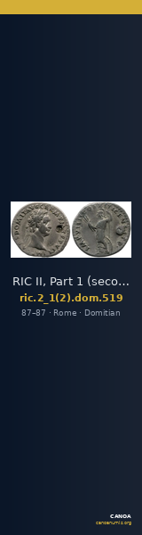 RIC II, Part 1 (second edition) Domitian 519 — CANOA