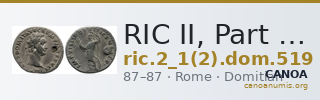 RIC II, Part 1 (second edition) Domitian 519 — CANOA