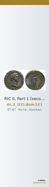 RIC II, Part 1 (second edition) Domitian 521 — CANOA