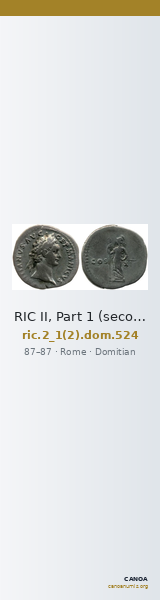 RIC II, Part 1 (second edition) Domitian 524 — CANOA
