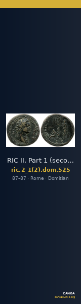 RIC II, Part 1 (second edition) Domitian 525 — CANOA