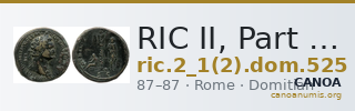 RIC II, Part 1 (second edition) Domitian 525 — CANOA
