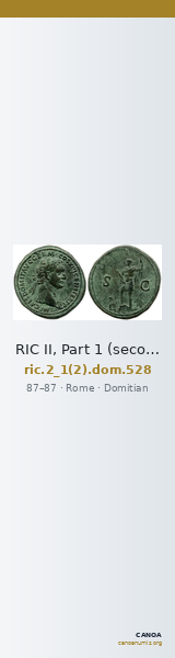 RIC II, Part 1 (second edition) Domitian 528 — CANOA