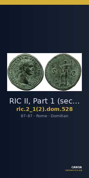 RIC II, Part 1 (second edition) Domitian 528 — CANOA