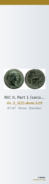 RIC II, Part 1 (second edition) Domitian 529 — CANOA