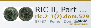 RIC II, Part 1 (second edition) Domitian 529 — CANOA