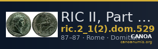 RIC II, Part 1 (second edition) Domitian 529 — CANOA