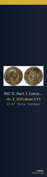 RIC II, Part 1 (second edition) Domitian 535 — CANOA