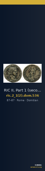 RIC II, Part 1 (second edition) Domitian 536 — CANOA