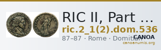 RIC II, Part 1 (second edition) Domitian 536 — CANOA