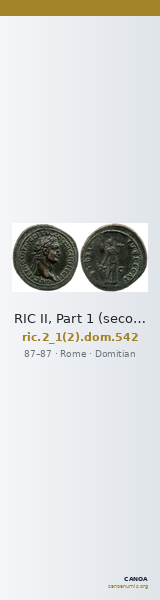 RIC II, Part 1 (second edition) Domitian 542 — CANOA