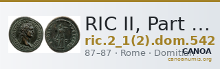RIC II, Part 1 (second edition) Domitian 542 — CANOA