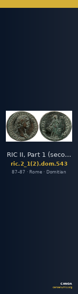 RIC II, Part 1 (second edition) Domitian 543 — CANOA