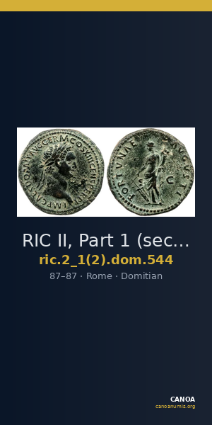 RIC II, Part 1 (second edition) Domitian 544 — CANOA