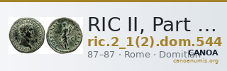 RIC II, Part 1 (second edition) Domitian 544 — CANOA