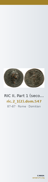 RIC II, Part 1 (second edition) Domitian 547 — CANOA