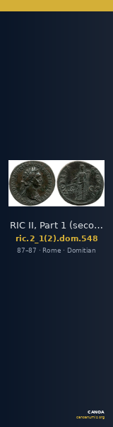 RIC II, Part 1 (second edition) Domitian 548 — CANOA