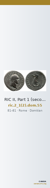 RIC II, Part 1 (second edition) Domitian 55 — CANOA