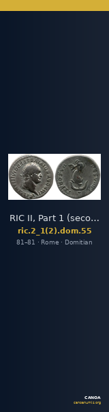 RIC II, Part 1 (second edition) Domitian 55 — CANOA