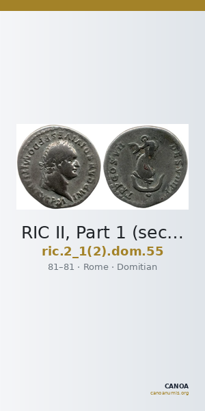 RIC II, Part 1 (second edition) Domitian 55 — CANOA