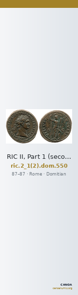 RIC II, Part 1 (second edition) Domitian 550 — CANOA