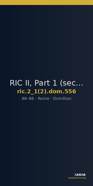 RIC II, Part 1 (second edition) Domitian 556 — CANOA