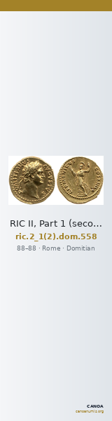 RIC II, Part 1 (second edition) Domitian 558 — CANOA