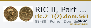 RIC II, Part 1 (second edition) Domitian 561 — CANOA