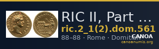 RIC II, Part 1 (second edition) Domitian 561 — CANOA