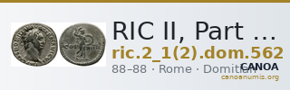 RIC II, Part 1 (second edition) Domitian 562 — CANOA