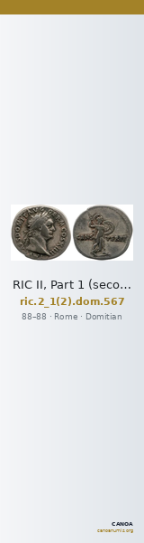 RIC II, Part 1 (second edition) Domitian 567 — CANOA