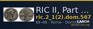 RIC II, Part 1 (second edition) Domitian 567 — CANOA