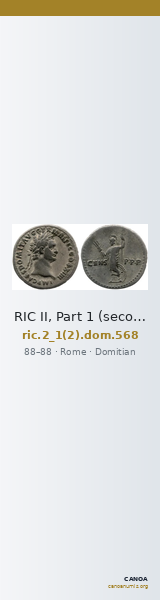 RIC II, Part 1 (second edition) Domitian 568 — CANOA