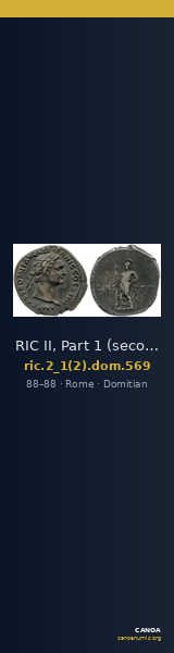 RIC II, Part 1 (second edition) Domitian 569 — CANOA