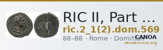 RIC II, Part 1 (second edition) Domitian 569 — CANOA