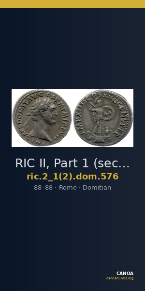 RIC II, Part 1 (second edition) Domitian 576 — CANOA