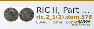 RIC II, Part 1 (second edition) Domitian 576 — CANOA