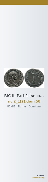 RIC II, Part 1 (second edition) Domitian 58 — CANOA
