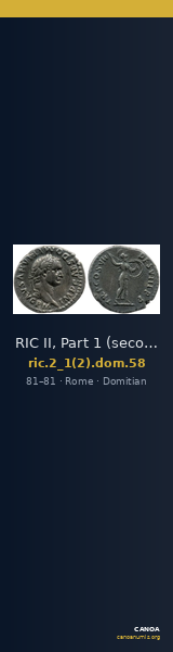 RIC II, Part 1 (second edition) Domitian 58 — CANOA